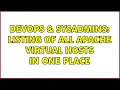 DevOps SysAdmins listing of all Apache virtual hosts in one place 2 Solutions