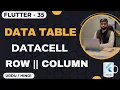 DataTable Create Tables in Flutter
