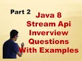 2 Stream Api Interview questions Java8 Interview Question on Stream Api