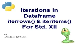 Python Dataframe Part XI iterrows iteritems in Dataframe