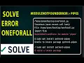 OneForAll Python Error Solved No module named pipes Fix Easy guide 2025