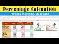 Excel Tutorial How to Calculation Percentage Increase and Decrease in Excel Step-by-Step Guide