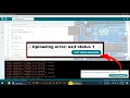 Arduino code uploading error exit status 1 problem solve Faield uploading error occurred