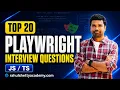 Top 20 Playwright Interview Questions Answers 2026