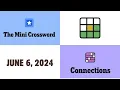 NYT Games June 6 2024 The Mini Crossword - Wordle