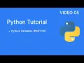 Python Variables PART 02 Multiple Values Global Variable Local Variable Python Tutorial