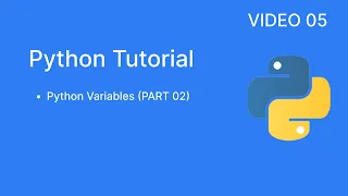 Python Variables PART 02 Multiple Values Global Variable Local Variable Python Tutorial