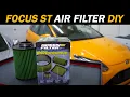 Ford Focus ST Air Filter Replacement How to Change Engine Air Filter Easy DIY