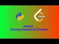 No Sound Leetcode 420 Strong Password Checker