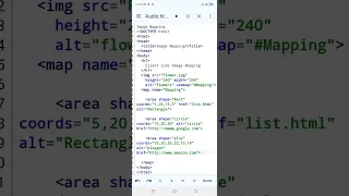 Simple Image Mapping in html