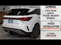 2023-2026 Lexus RX350 U-Haul Trailer Hitch Installation CMF13579
