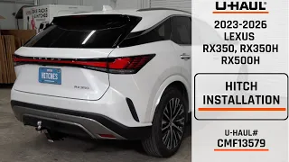 2023-2026 Lexus RX350 U-Haul Trailer Hitch Installation CMF13579