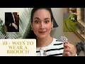 How to Style a Brooch Classic Modern Unexpected Ways to Wear Brooches