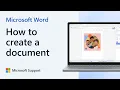 Create a new Word document Microsoft