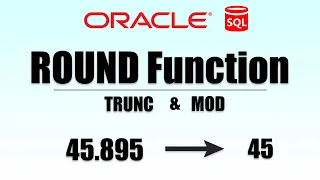 Learn how to Round numbers in oracle SQL ROUND TRUNC MOD functions SQL Tutorial