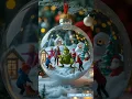 New Years glass globe with Grinch