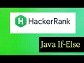 Java If Else HackerRank solution