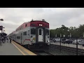 Caltrain Express Train Baby Bullet passing Mountain View