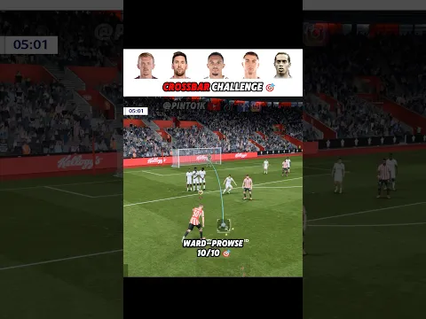 FREE KICK CROSSBAR CHALLENGE 🎯