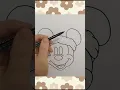 How to Draw Mickey Mouse with santa s cap