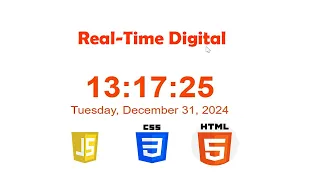 Mini Project Create a Real-Time Digital Clock with HTML CSS and JavaScript