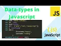 Data Types in javascript in hindi Javascript tutorial for beginners - 5