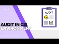 Auditing Theory - Audit in a CIS Environment