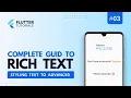Rich Text in Flutter Flutter Rich Text