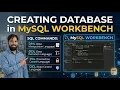 Chap 8 - Creating Database in MySQL Workbench Introduction to SQL DML DDL TCL DCL