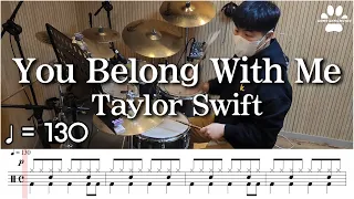  taylor swift you belong with me drum cover