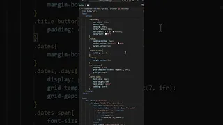 create a custom calendar UI using HTML and CSS