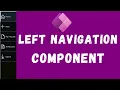 How to Create Left Navigation Component in PowerApps Left Nav Menu in PowerApps