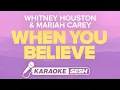 Download Lagu Whitney Houston \u0026 Mariah Carey - When You Believe (Karaoke)