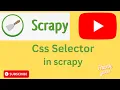 Mastering CSS Selectors for Efficient Data Extraction in scrapy