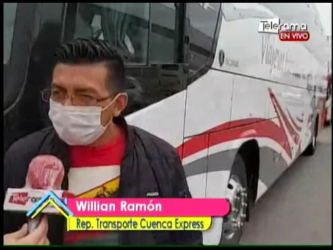 Se realiza plantón de transporte intercantonal e interprovincial