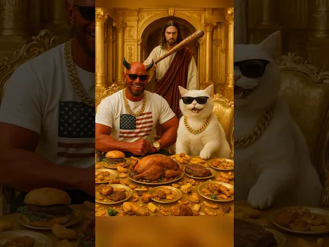 Jesus and the poor puppy mocked by the Devil and the worthy ending #cat #dog #jesus #devi