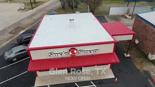 Simple Simon s Pizza - Glen Rose TX drone footage