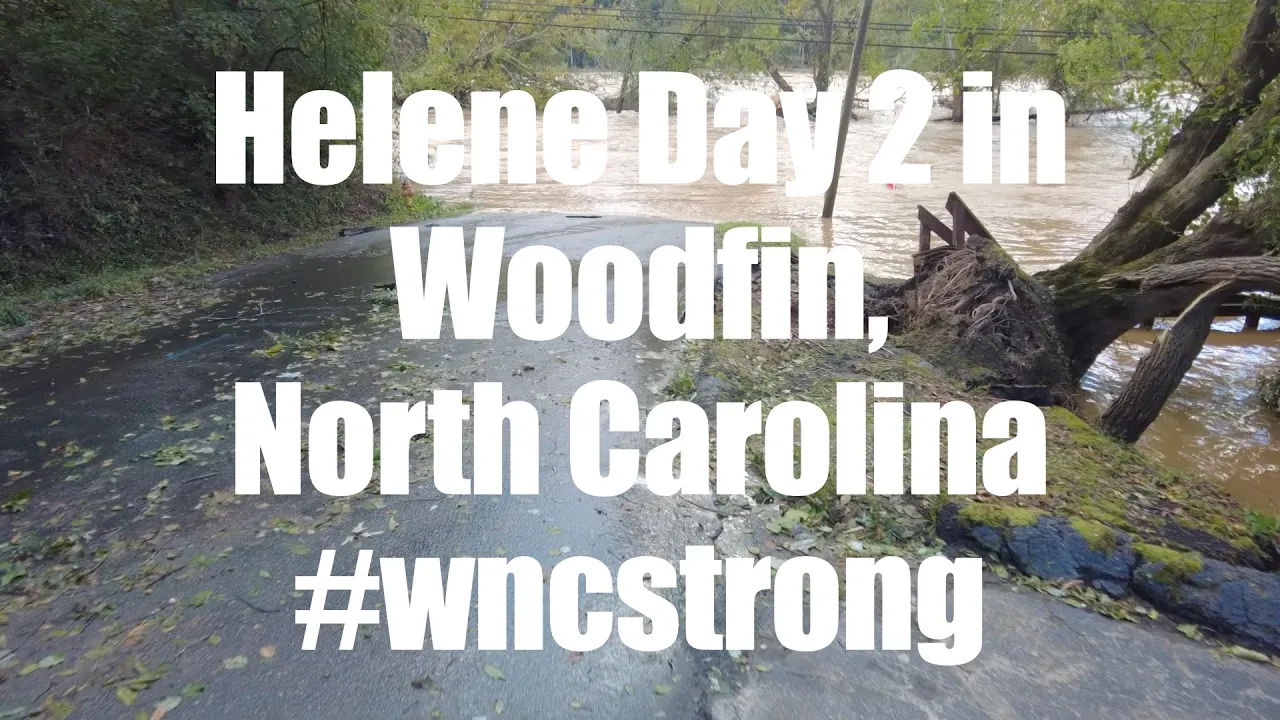 Helene Day 2 in Woodfin, North Carolina #wncstrong