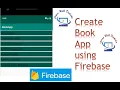 How to create Book App using Firebase in Android Studio Android App Development Java
