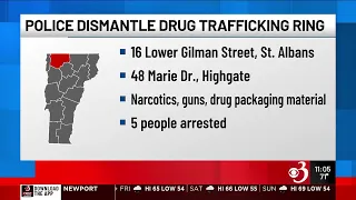 5 people arrested in Franklin County drug bust