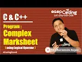 Program Marksheet using Logical Operator for Beginners OSOPCoding -