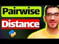Pairwise Distance Matrix in Python Sklearn SciPy Euclidean Manhattan