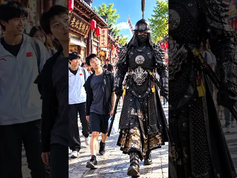 🔥 The Internet Is Obsessed With This Modern Warrior! #streetstyle #warrior #cosplay