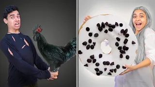 تحدي الاسود والابيض لمدة 24 ساعة اتبهدلنا 