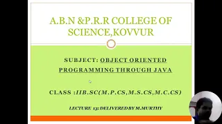 OOP THROUGH JAVA 13