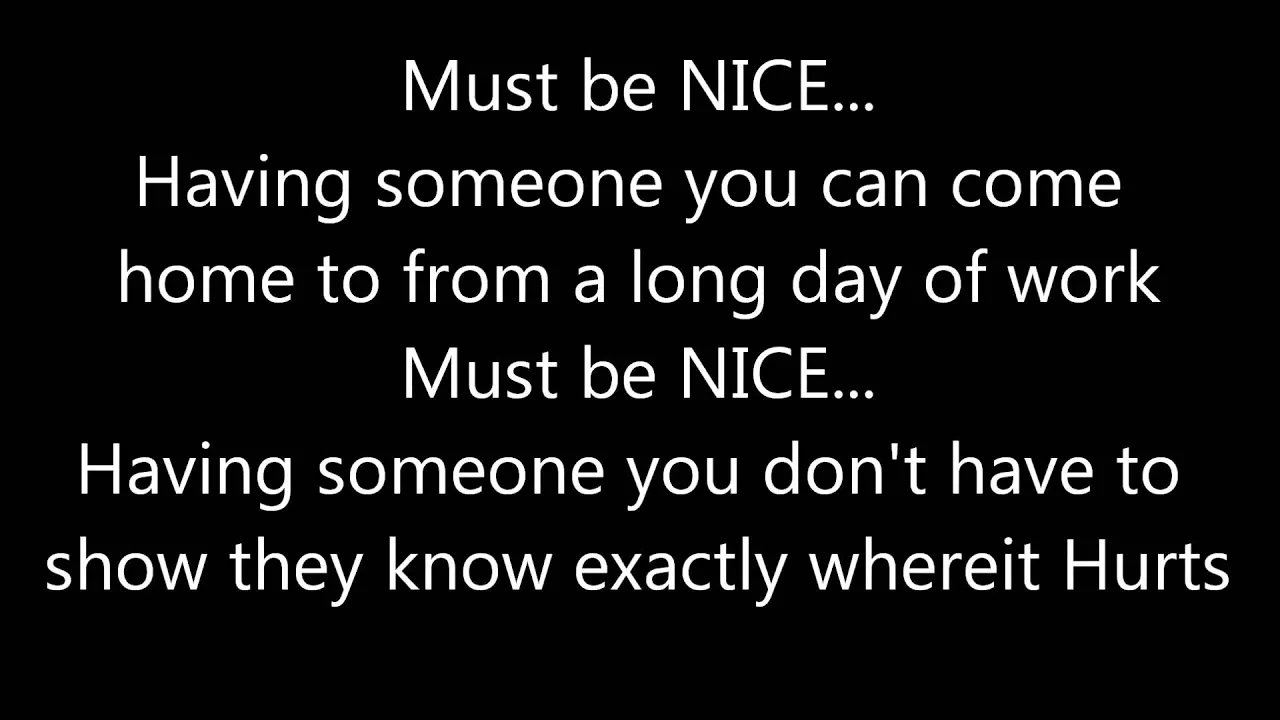 LYFE JENNINGS - MUST BE NICE **(LYRICS ON SCREEN)**