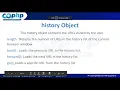 50 - location object navigator object history object