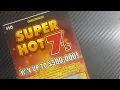 2 Winning Tickets 60 Session of Super Hot 7 s NJ Lottery