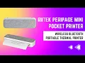 Riitek PeriPage Mini Pocket Printer Wireless Bluetooth Portable Thermal Printer