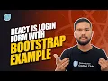 React JS Login Form with bootstrap Example Coding Monks